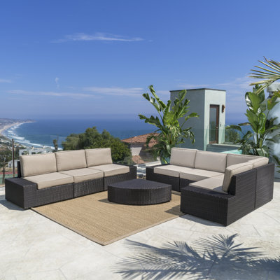 Grainne 8 Piece Sectional Seating Group with Cushions