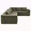 Canapé modulaire de 129,5 po de style minimaliste modulaire, ensemble de canapé en chenille infroissable à 6 places, combinaison gratuite de 2 PC, ensemble de canapé en forme de L moderne pour le salon, aucun assemblage requis, 3 couleurs-1102258242
