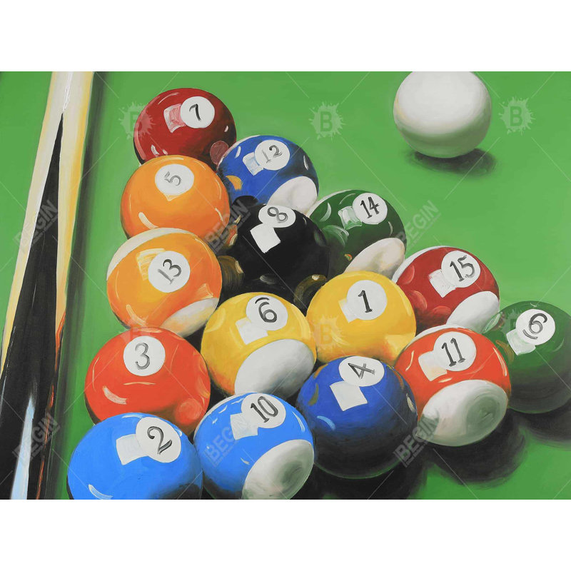 Pool Table with Ball Formation Duvet Cover | Man Cave Decor
