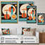 Impression rétro sur toile, image Mid-Century Vintage II-87319322-87319316