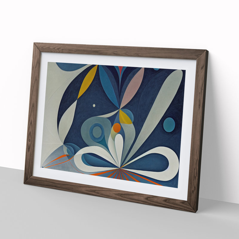 Unsurpassed Abstract Art - Framed Print, 34cm H x 46cm W x 2cm D, Walnut