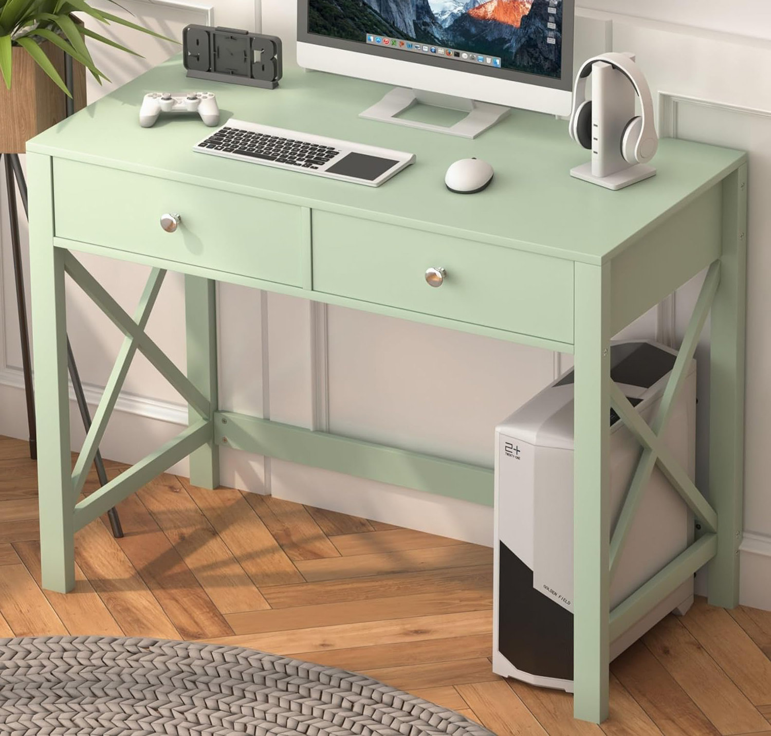 Breakwater Bay Modern Writing Computer Desk,Home Office Desk with ...
