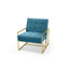 Idalou Plush Velvet Tufted Retro Accent/Salon Chair-303698354-303776095