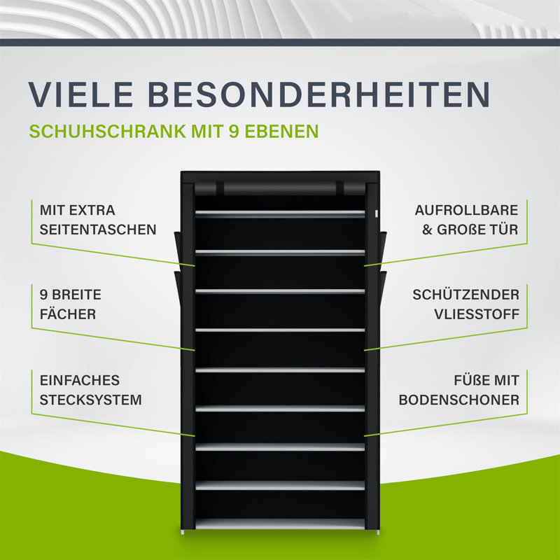 45 Pair Stackable Shoe Rack