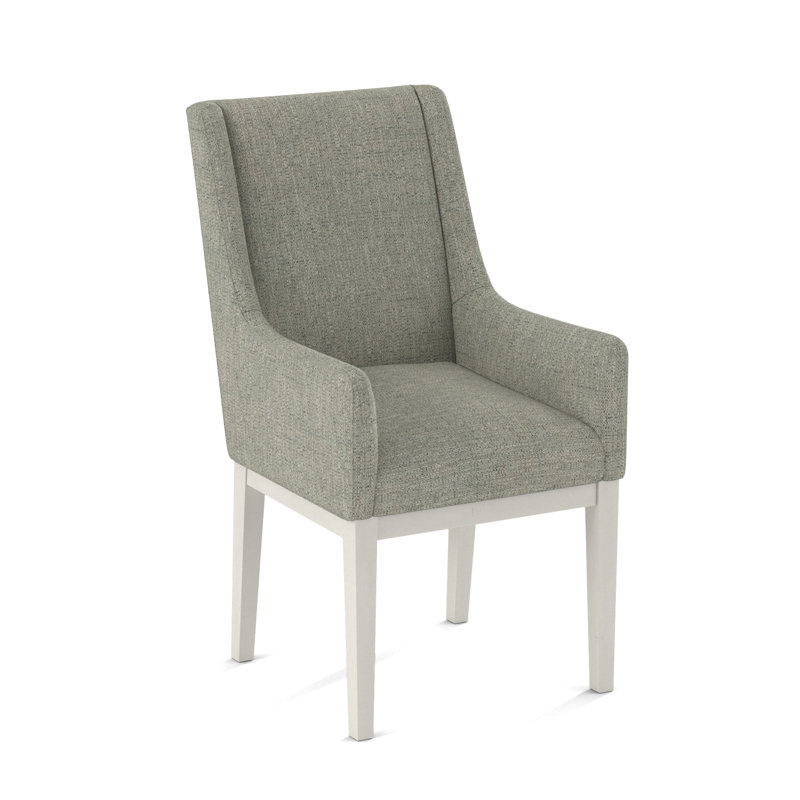 Upholstered Arm Chair, White, 61703-88
