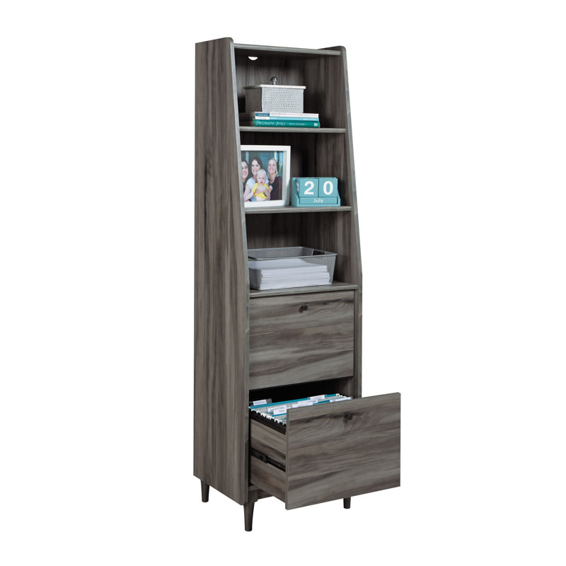 Jino Storage Bookcase, Gray