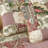 Beige/Red Cotton Reversible Quilt Set-845406716