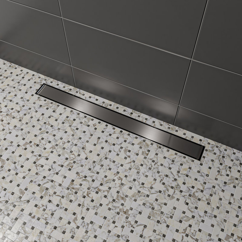 3'' W Grid, Brushed Stainless Steel