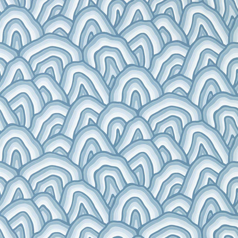 Kumo Wallpaper, Blue