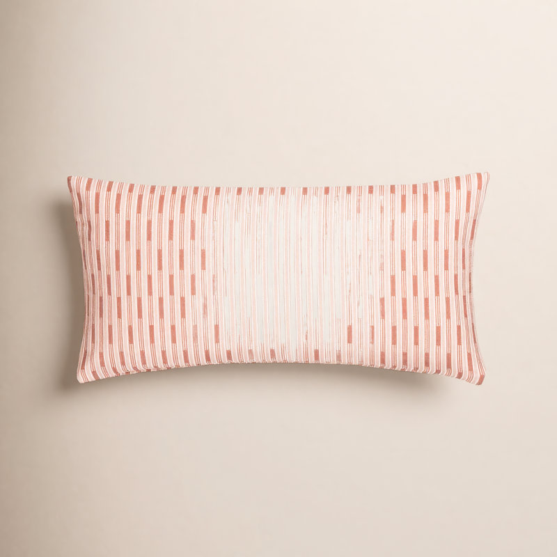 Coussin Bennett, Polyester, Rouge, Rectangle H 14 po x l 26 po