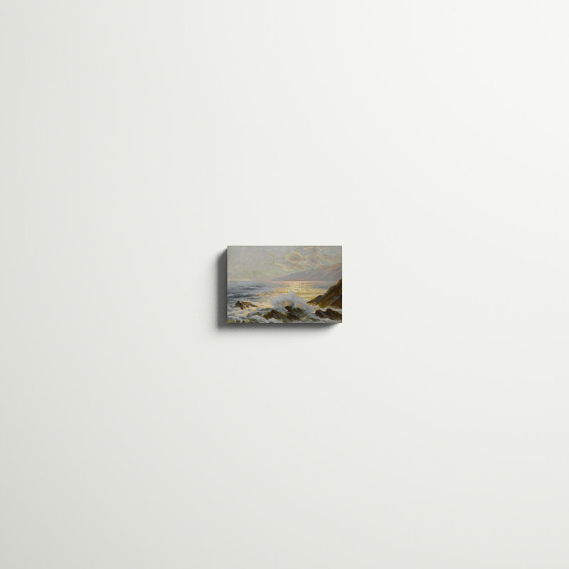 «Main Seascape II», peinture sur toile, H 8 po x l 12 po