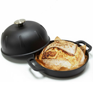Cuisiland Pre - seasoned Cast Iron 10 Inch 5 Quart Dome Lid Bread Oven