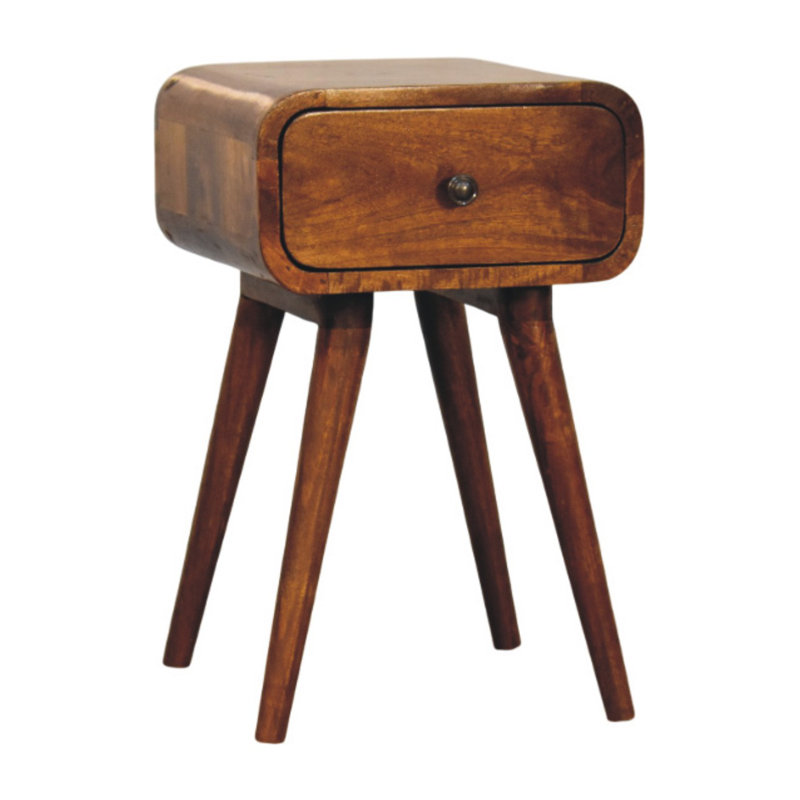Ghada 30cm W Solid Wood Bedside Table