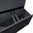Lateral File Cabinet 4 Drawer, Black Filing Cabinet with Lock, Lockable File Cabinet for Home Office, Locking Metal File Cabinet for Legal/Letter/A4/F4 Size