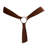 Modern Ceiling Fan With 3 Color Dimmable 3 ABS Blades Remote Control Reversible DC Motor With Led Light