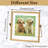 12 Pack 4 X 4 Inch Floating Frame Glass Photo Frame Collection Vintage Metal Minimal Ornate Easel For Pictures Photos Desk Tabletop Display (Gold)