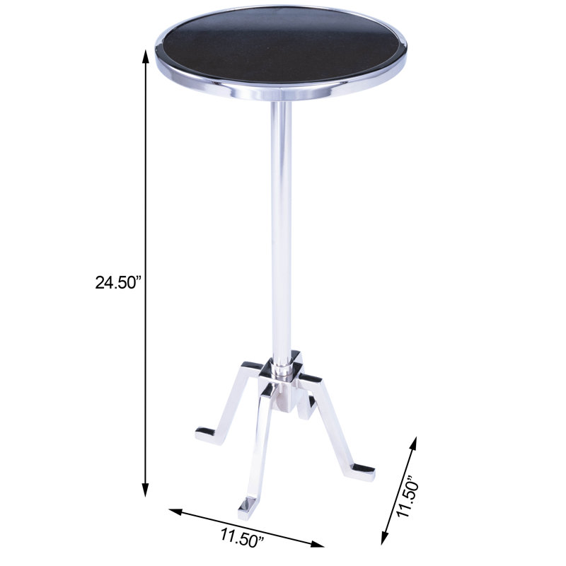 Sash Metal & Marble Side Table