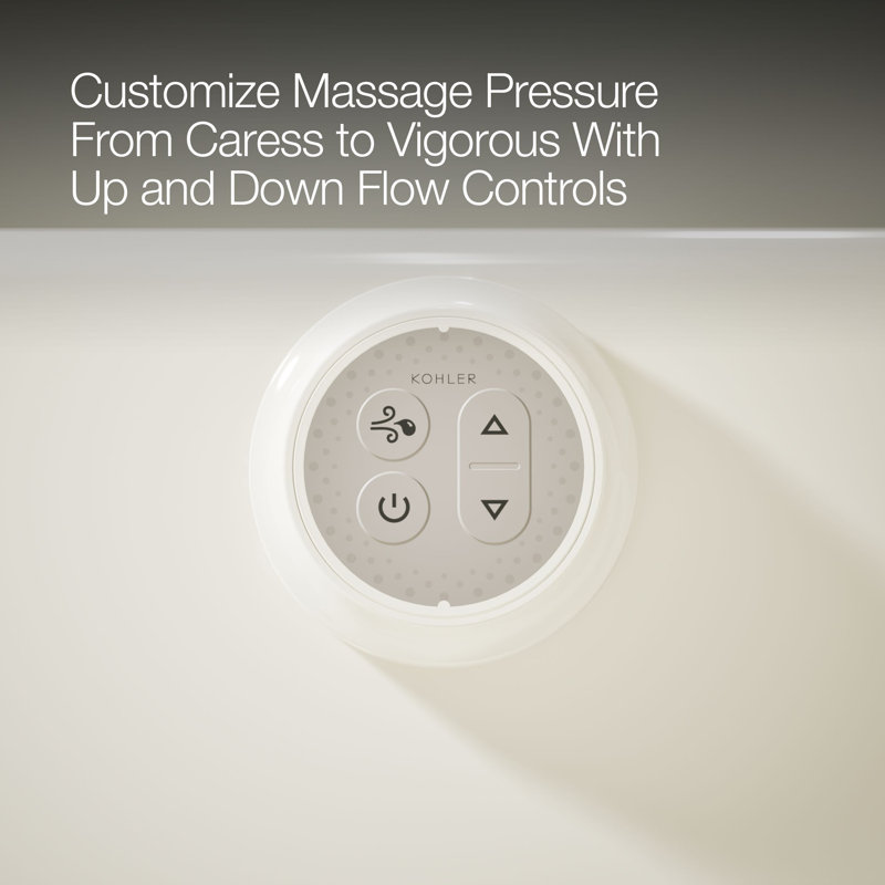 Underscore 60" X 32" Heated Bubblemassage Air Bath With Bask, Reversible Drain, Biscuit