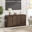 Cevat 60'' Boho Buffets & Sideboards with Rattan Sideboard Cabinet with 4 Doors-141868691