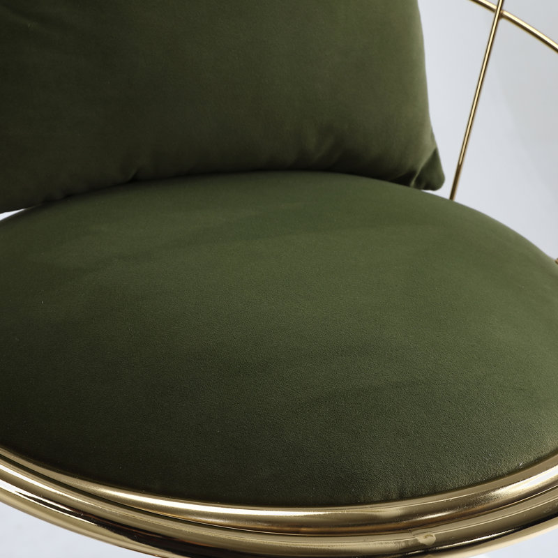 Tabouret de comptoir 23,25 po Nakyra, Vert olive