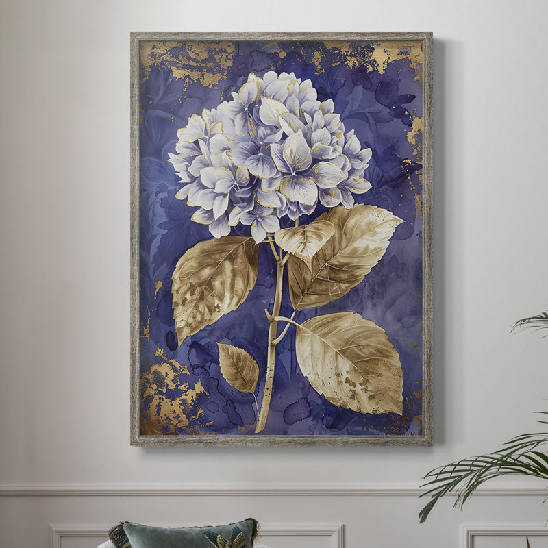 Reproduction encadrée FLORAL Series CCxxi - bois massif, H 30 po x l 24 po