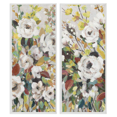  «Bright Cottage Gardens», ensemble de 2 estampes numériques par Carol Robinson