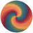 Novelty 202 Hand Tufted 80% Wool; 20% Cotton Spiral Rug-1165527650