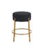 24 po de hauteur, tabourets de bar ronds, ensemble de 2 - tabourets de salle à manger rembourrés contemporains pour cuisines, cafés et bars - comprend des pieds de support robustes (seulement deux chaises)-1031099664