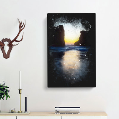 Beach Rocks - Wrapped Canvas