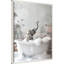 «Elephant Bath Bliss» par Hostetter, reproduction d'art sur toile encadrée-1990781442