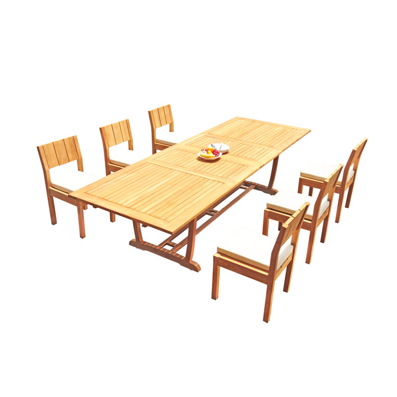 Florida Outdoor 7 - Piece Teak Dining Set