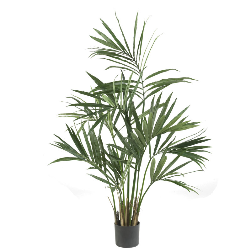Palmier artificiel en pot, H 60 po x l 36 po x P 36 po / 123 feuilles
