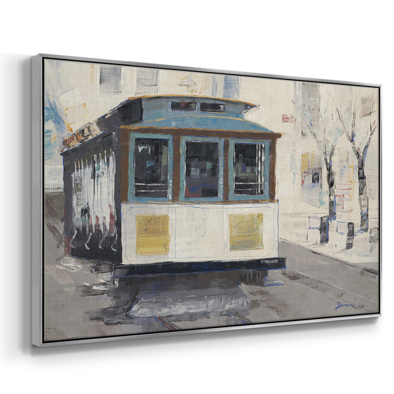 " Cable Town ", Silver Framed, 17" H x 25" W x 2" D