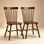 Chaises de salle à manger de style Mid-Century en bois massif de 17 po de largeur Windsor-301841404-503556334