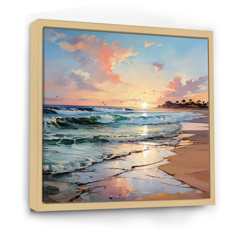 Coastal Harmony Panorama, Cadre naturel flottant, H 24 po x l 24 po x P 1 po