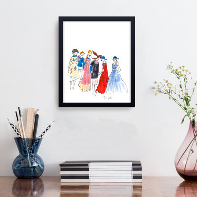 Delpozo Backstage par Chauncey Jacks - Reproduction d'art sur papier encadrée
