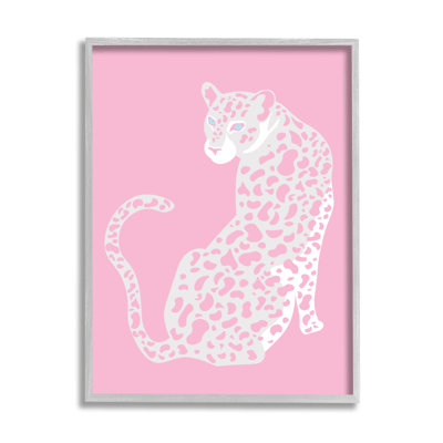 " Pink Modern Leopard Cheetah Piercing Gaze "