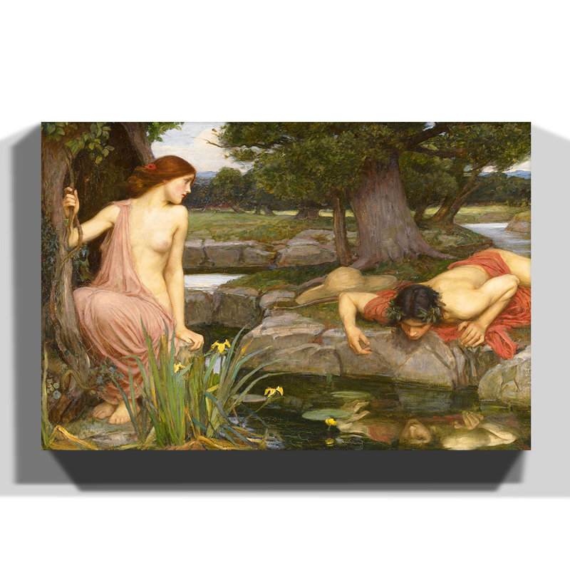 John William Waterhouse - Wrapped Canvas Painting, 70cm H x 100cm W