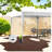 Portable Canopies & Gazebos(must Include Frame), Steel 10x10 Adjustable Shade