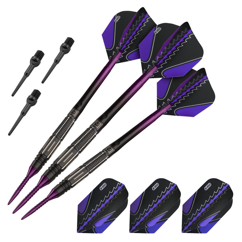Fléchettes de conversion Viper 90% tungstène noir ou à pointe souple mauve 20 grammes, Mauve