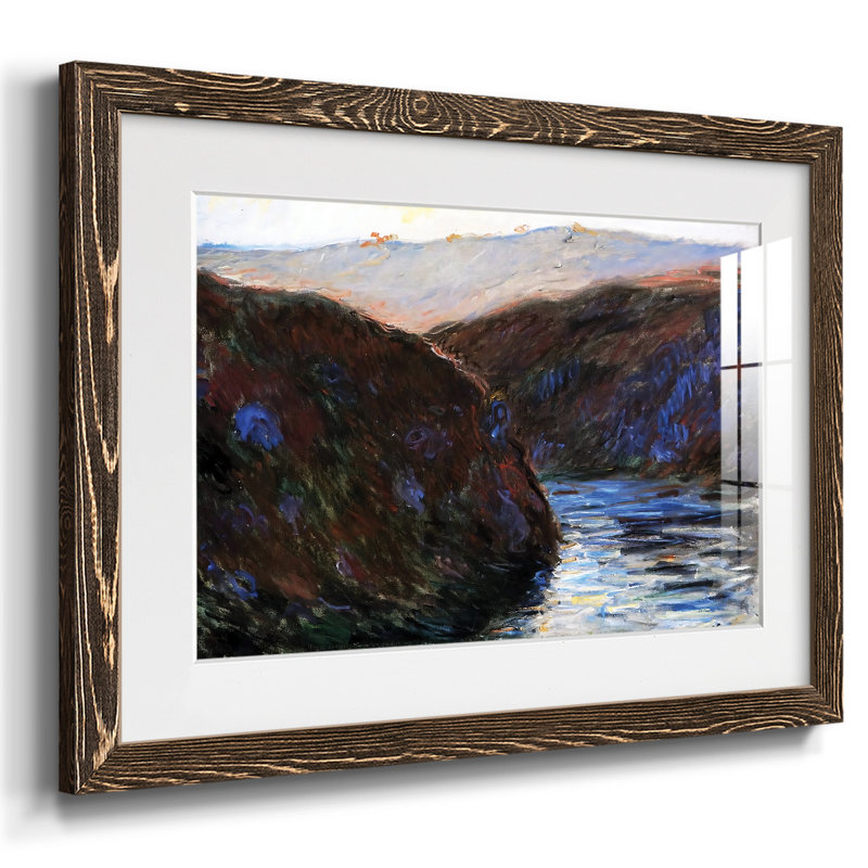 " Valley Of The Creuse, Evening Effect, 1889 ", Noyer, H 26 po x l 38 po x P 1,5 po
