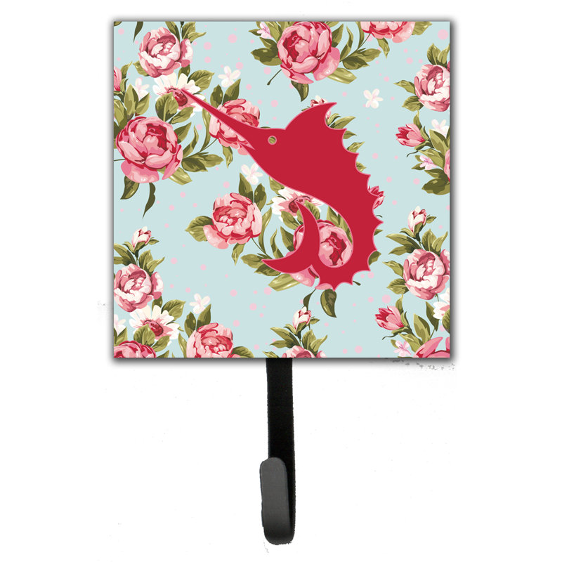 Porte-garde à roses et crochet mural épée fish shabby