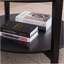 Table basse ronde avec plateau de rangement en bois massif