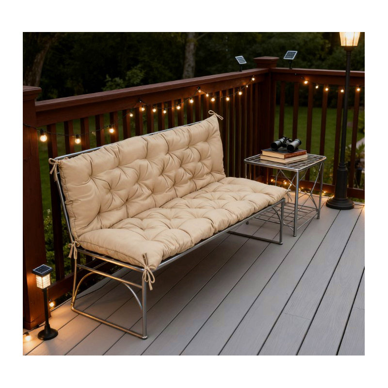 Remplacement de 3 places pour la balançoire, le coussin de banc capitonné pour le mobilier d'extérieur, le canapé / canapé de patio