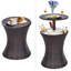 Keyone Round Outdoor Bar Table - 44 cm W 44 cm D
