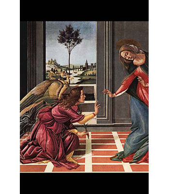 L’annonciation par sandro botticelli-impression