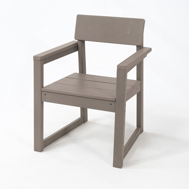 Fauteuils d'extérieur et de jardin en bois antique avec chaises de style moderniste, Naturel