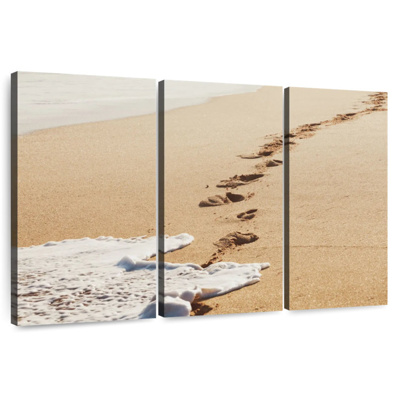 Gillard sable imprime sur la plage, H 20 po x l 33 po