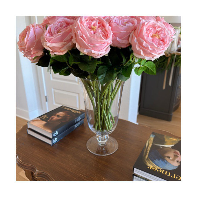 Odette Glass Table Vase - 12" H x 7" W x 7" D