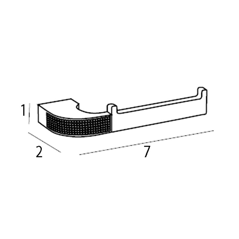 Zenor Wall Mounted Toilet Paper Holder, Gold